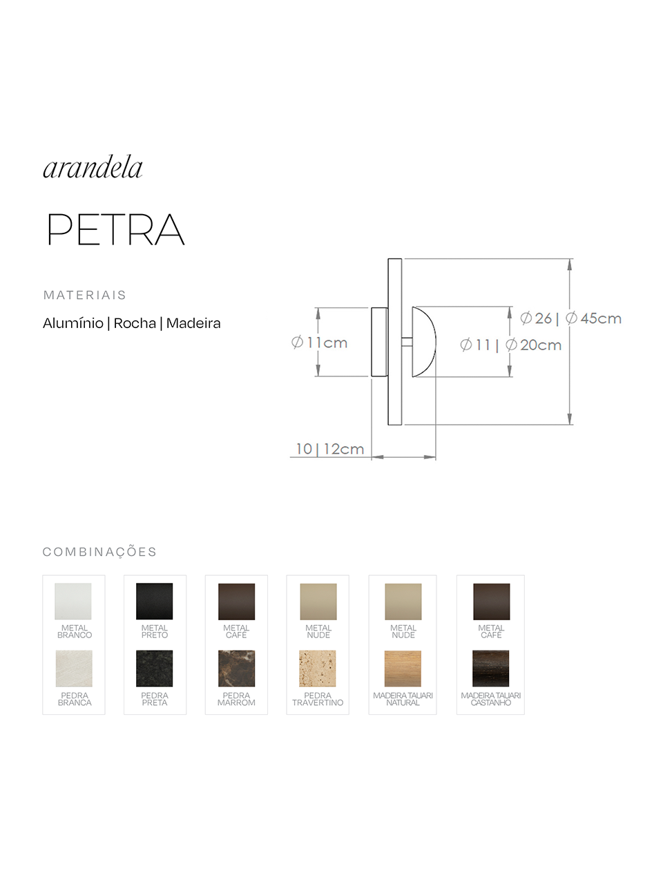 Lumin&aacute;ria Arandela Interna e Externa IP65 Secret Bella Italia